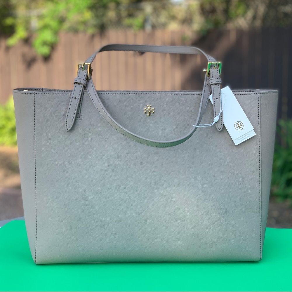 Tory Burch Leather Emerson Buckle Tote